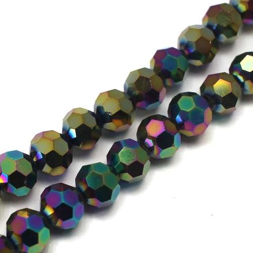 8mm crystal beads rainbow — faceted for jewelry making and beadwork