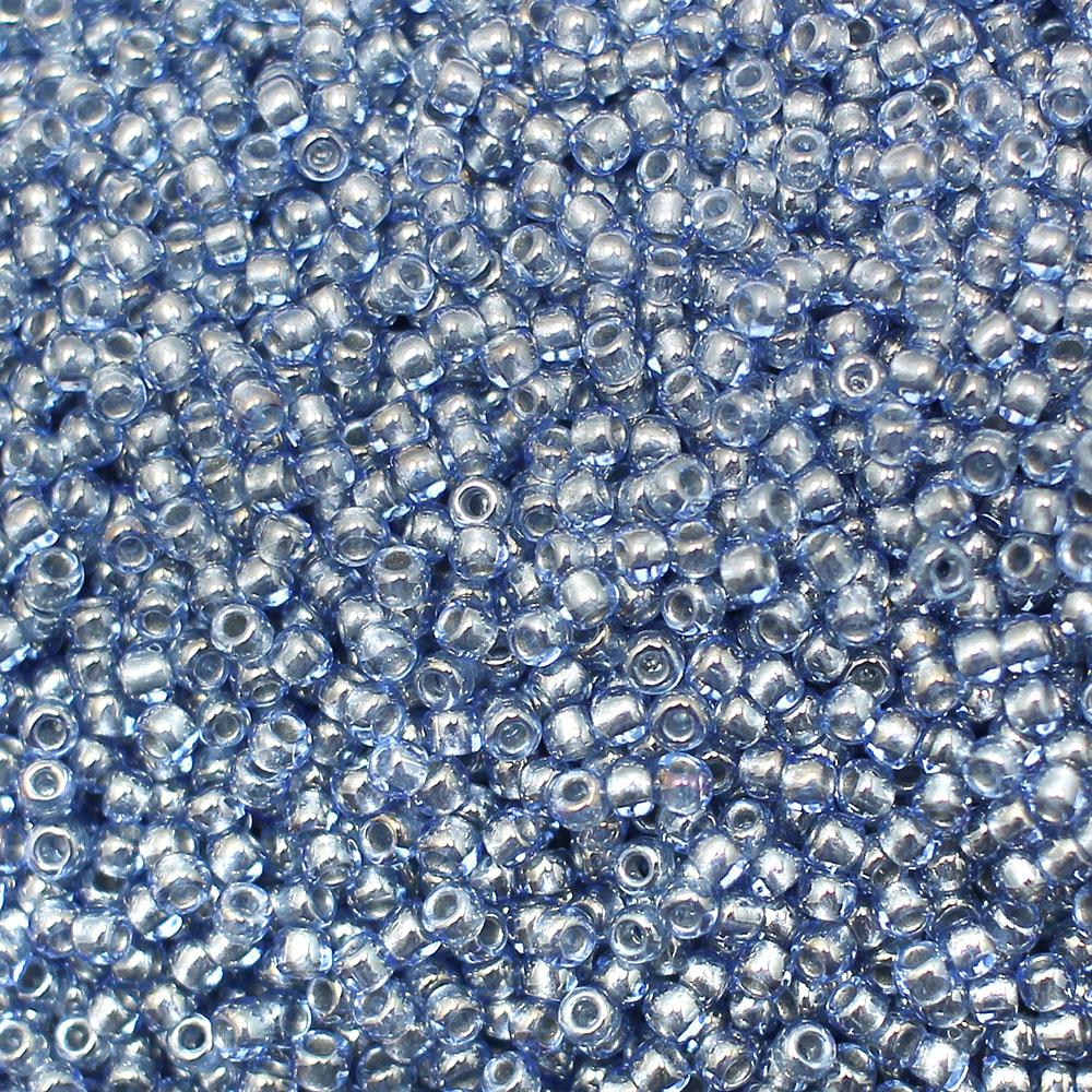 Toho Size 11 Seed Beads 10g - Silver Montana Blue