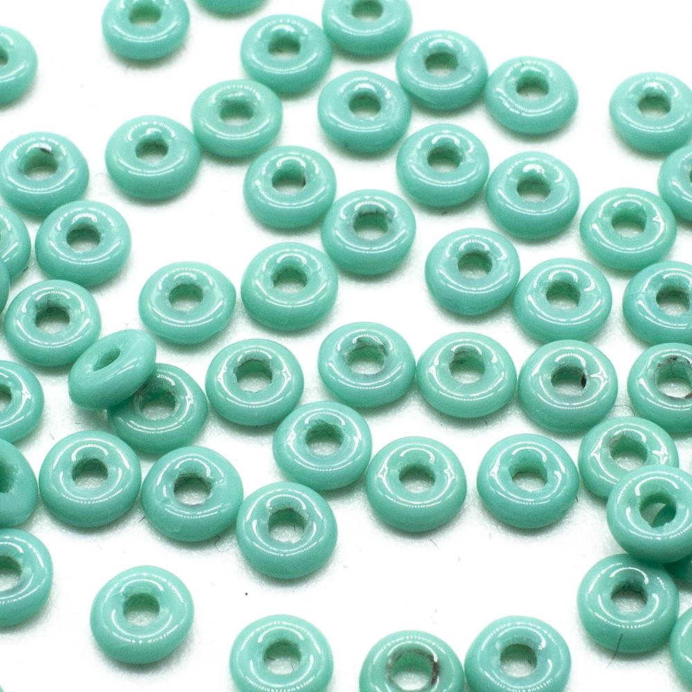 Czech O-Ring 4mm 5g 180pcs - Opaque Turquoise