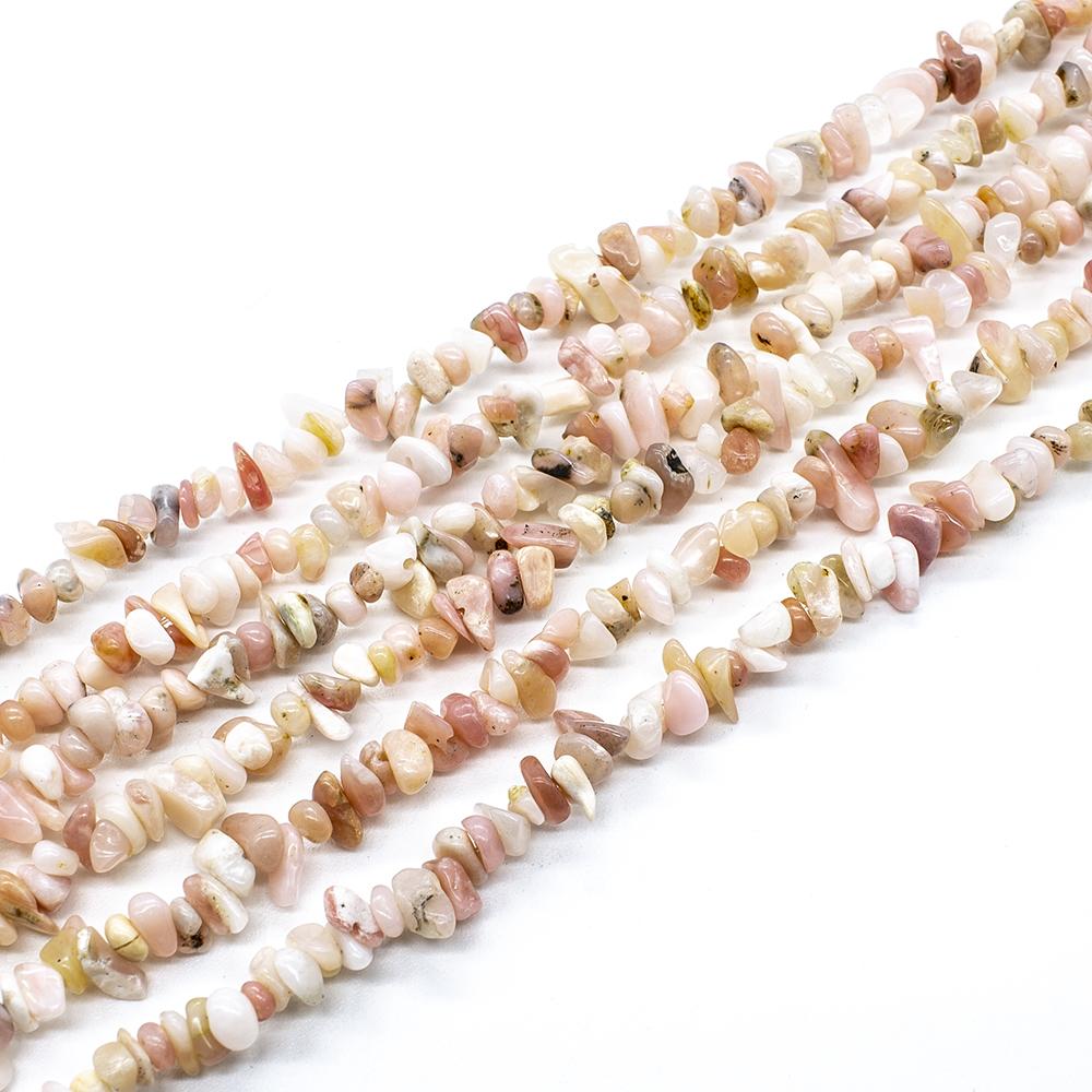Gemstone Small Chips - Pink Opal32" String