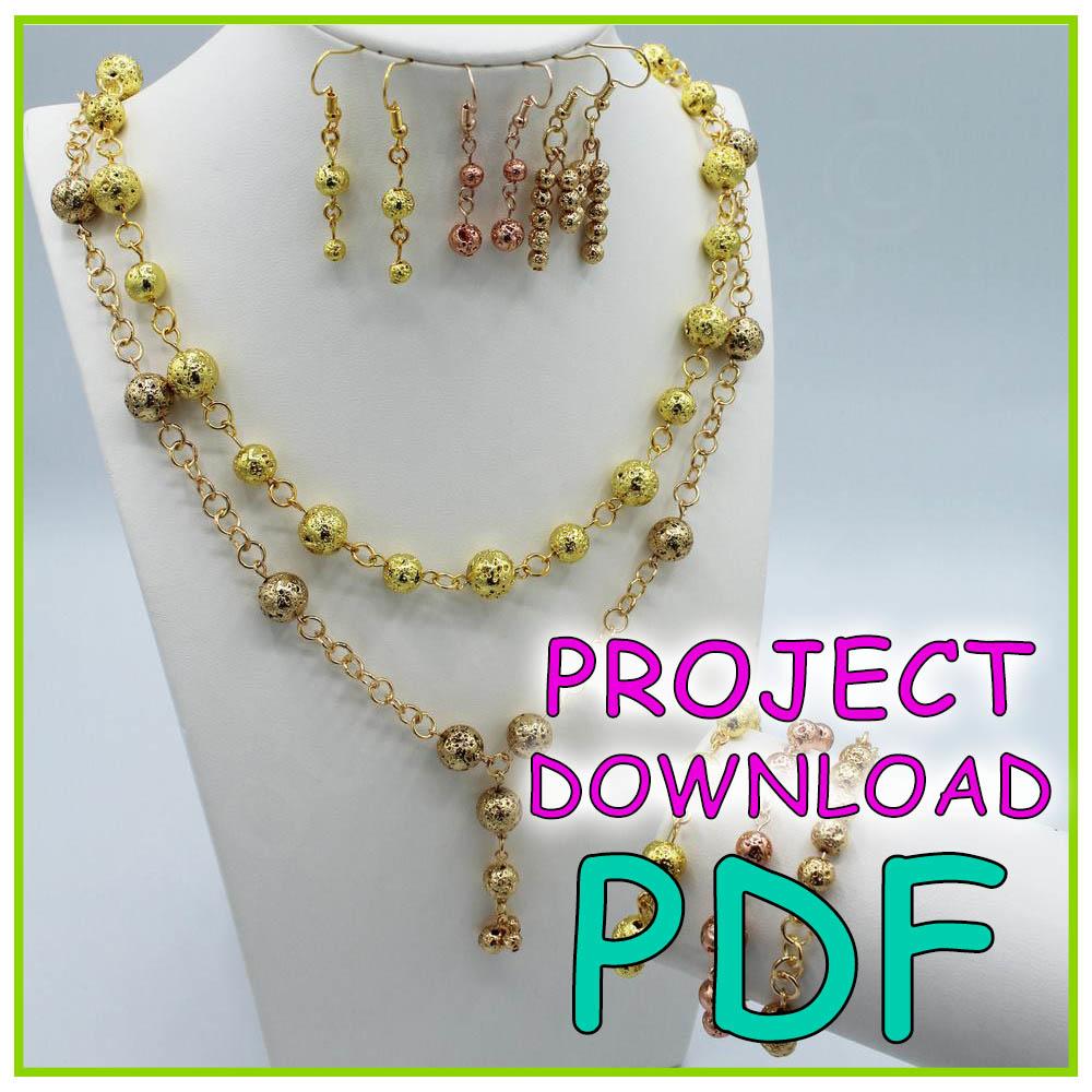 Lava Bead Jewellery Project Download - PDF Instructions