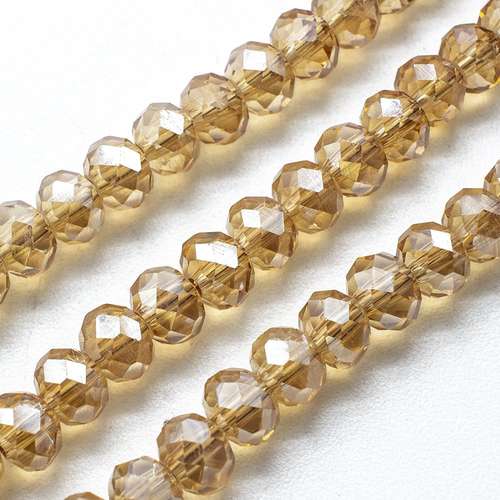 6mm crystal beads gold ab special — AB finish, faceted for jewelry making and beadwork