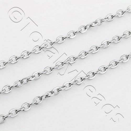 Stainless Steel Chain Oval 2mm