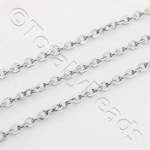 Stainless Steel Chain Oval 2mm