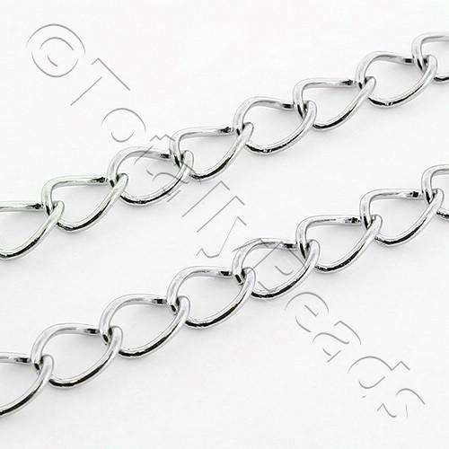 Stainless Steel Chain Oval Curb 5mm