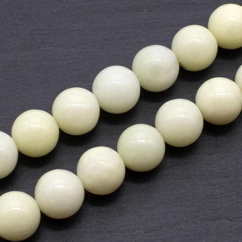 Ivory Jasper Round Beads - 8mm 15" inch
