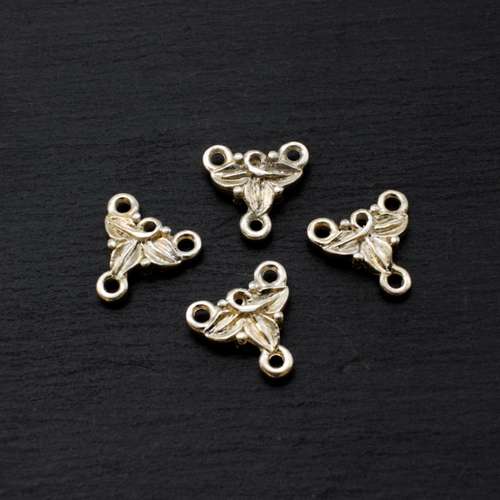 Silver Metal Connector 3-1 - 12mm 10pcs