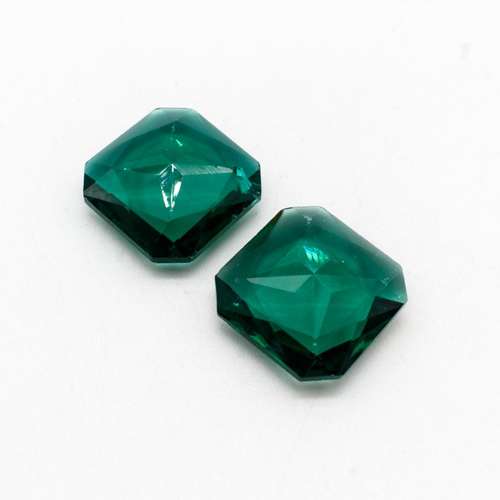 Glass Teal Large Square 23mm