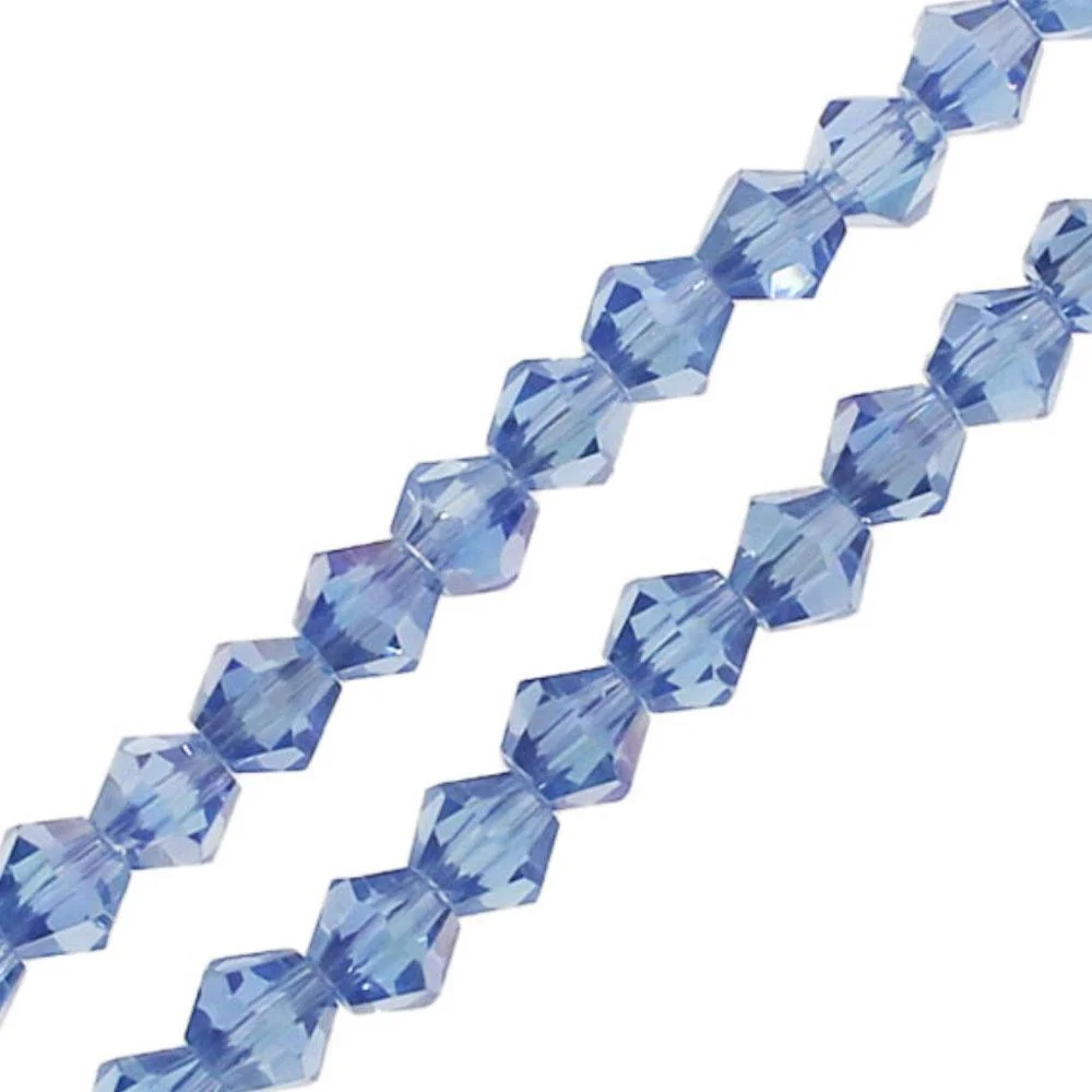 Value Crystal Bicone's - Light Blue AB - 600 Beads