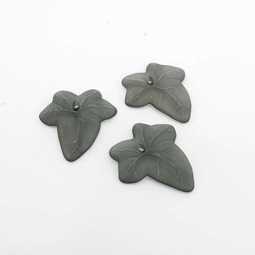 Lucite Leaf Small - Grey - 35 pcs