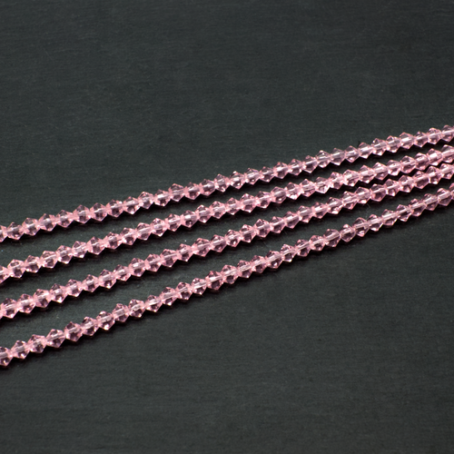 Glass Bicone 3mm - Pink