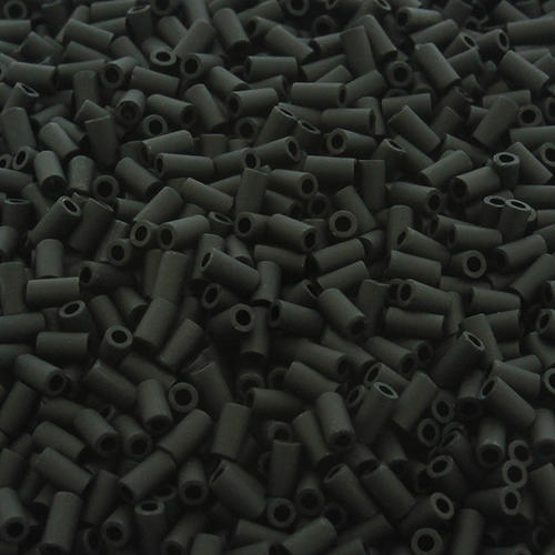 Toho 3mm Bugle Seed Beads 10g - Opaque Frosted Jet
