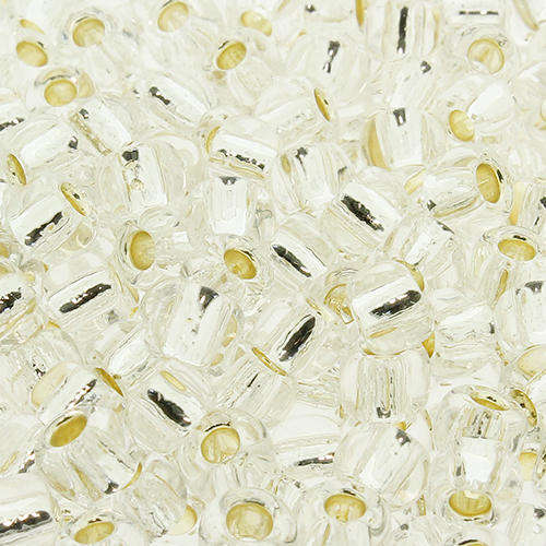 Toho Size 3 Seed Beads 10g - Silver Lined Crystal