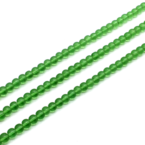Glass round 6mm - Green