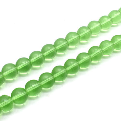 Glass round 14mm - Green