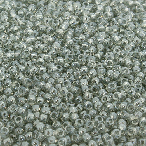 Toho Size 11 Seed Beads 10g - Trans. Luster Black Diamond