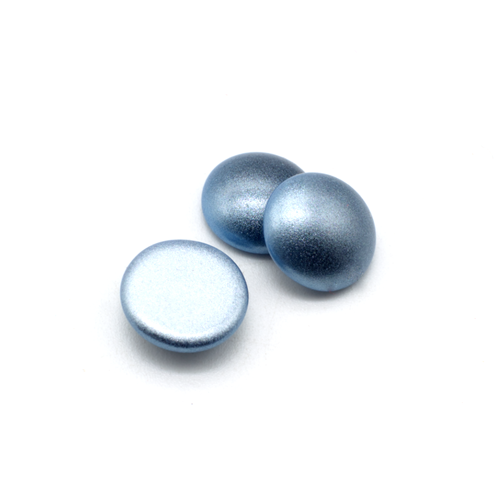 Par Puca Cabochon - 14mm - Metallic Mat Light blue