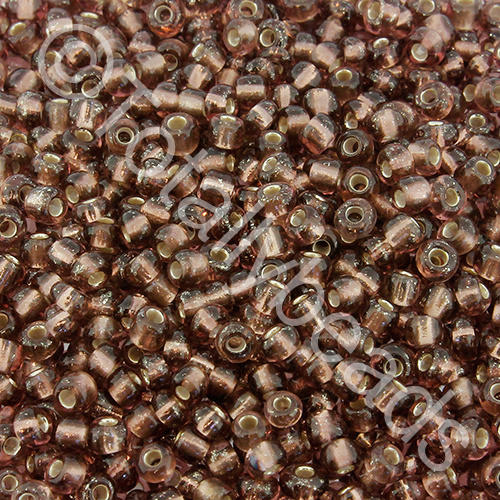 Seed Beads Silver Lined  Purple - Size 8 100g