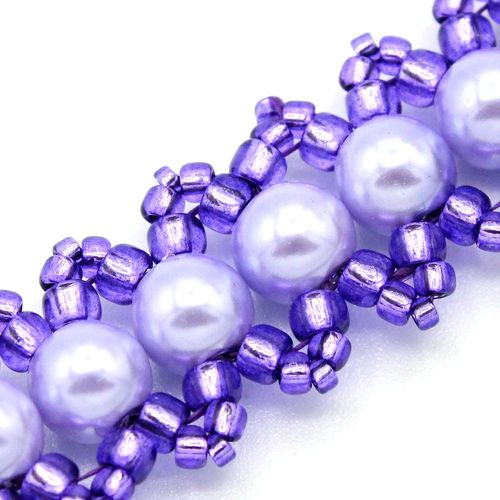 Jasmine Bracelet Makes 4 royal indigo bracelet making kit — DIY set with beads and instructions for creating handmade jewelry