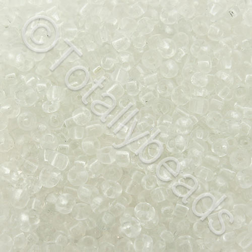 Seed Beads Transparent  Clear - Size 8 100g
