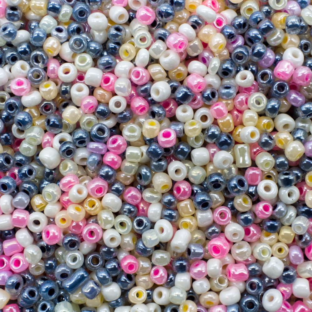 Seed Beads Pearl Shine Mixed - Size 8 100g