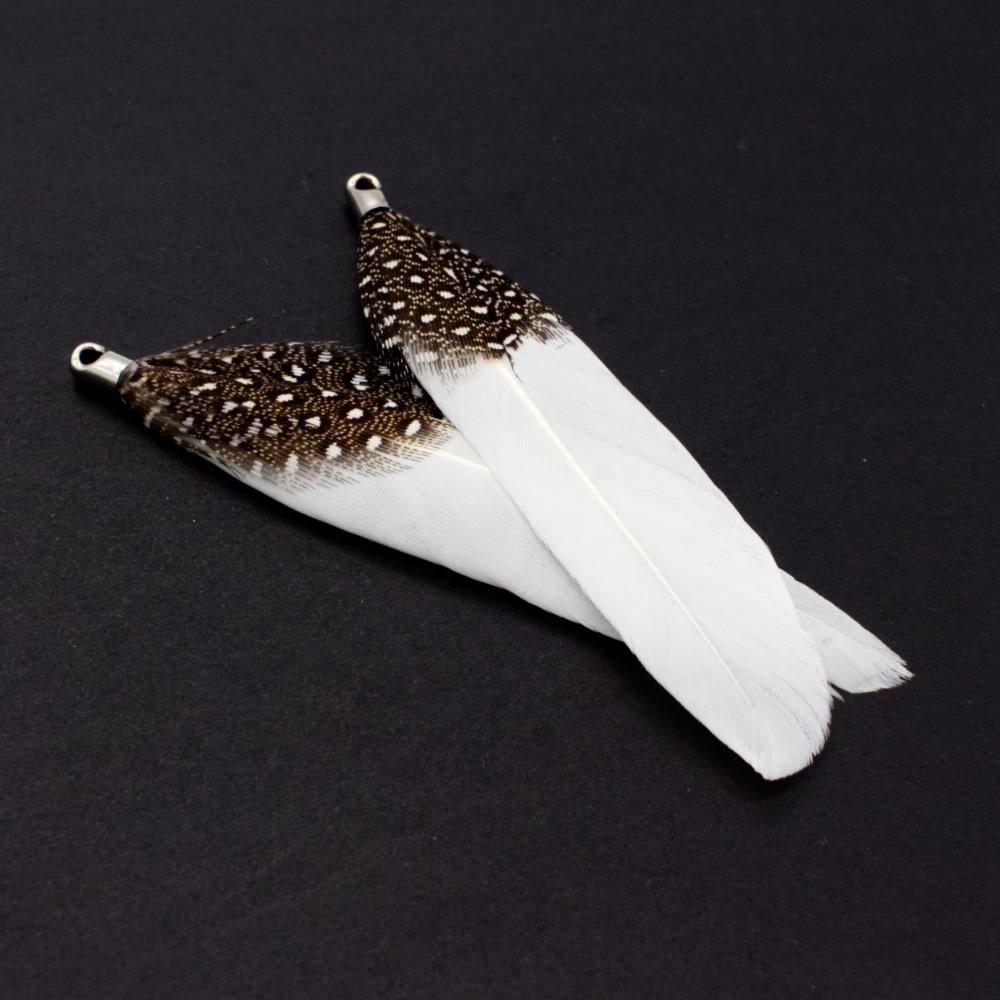 Dyed Feathers - White - 2pc
