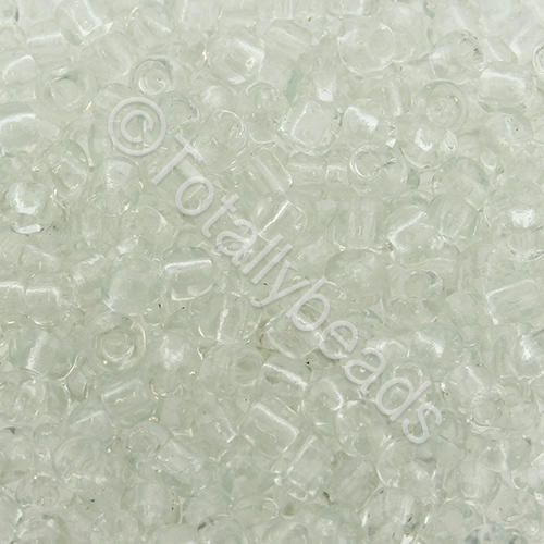 Seed Beads Transparent  Clear - Size 6 100g