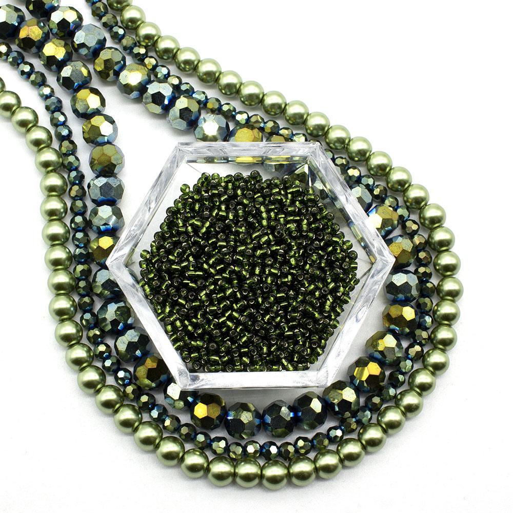 BC Week10 2022 - Erudite Beads - Olive Green
