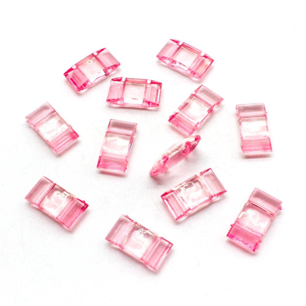Carrier Beads 19x9x5mm 20pcs - Rose Pink