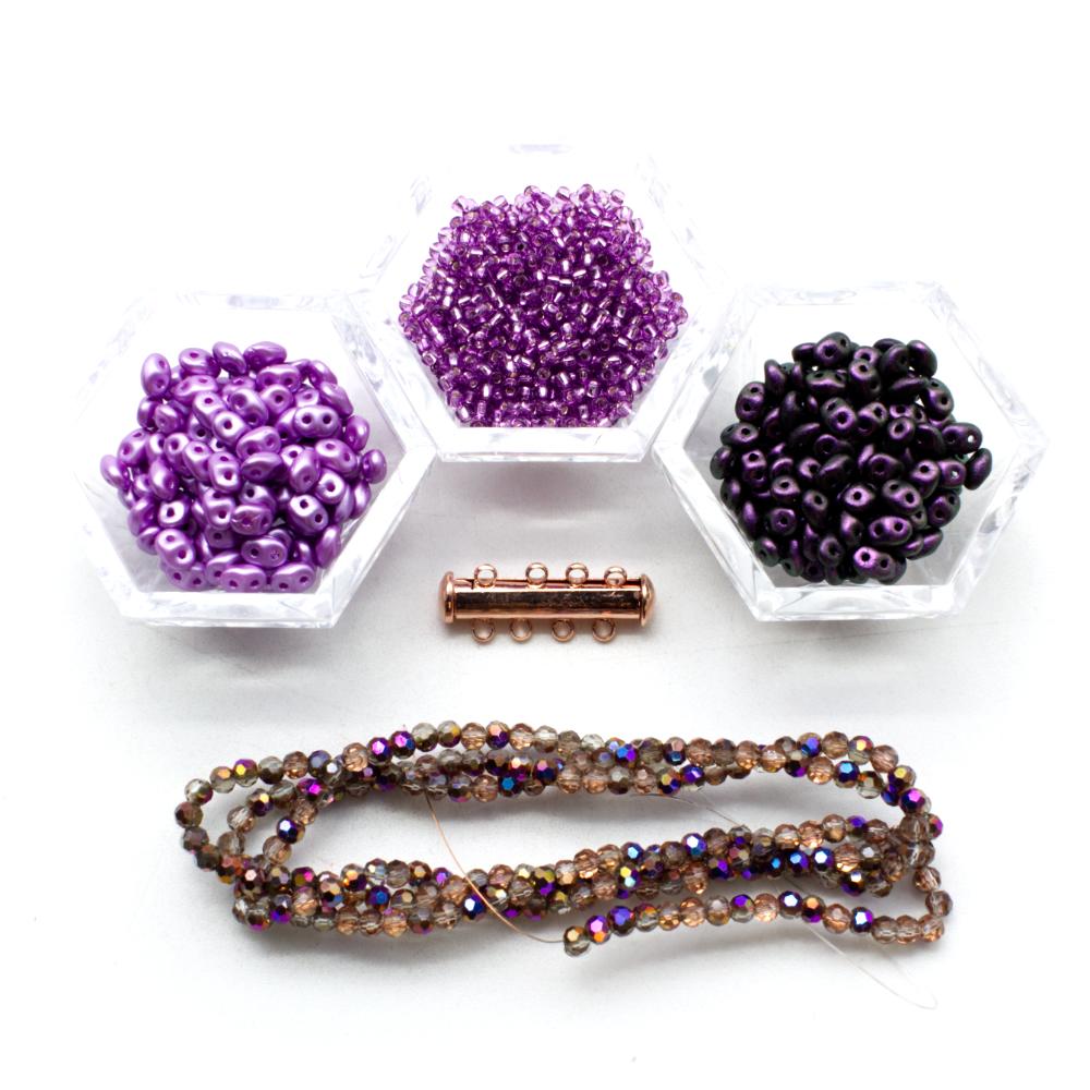 BC Week 14 2022 - Super Duo Necklace - Metallic Mauve
