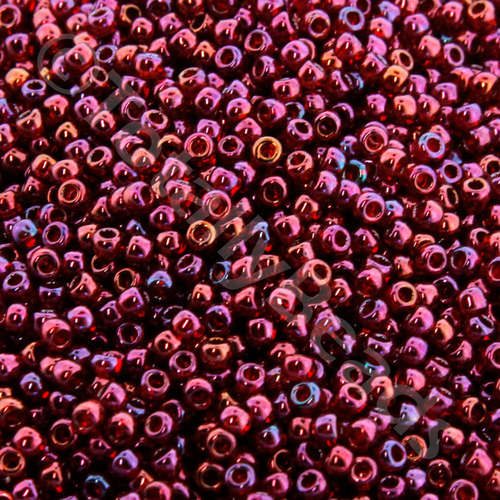 Toho Size 11 Seed Beads 10g - Gold Lus. Raspberry