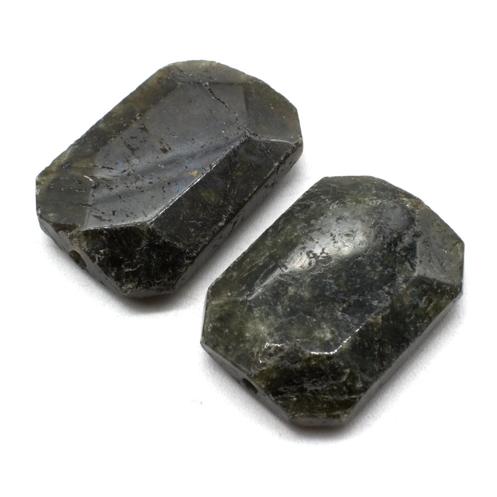 Facet Flat Gemstone Nugget 35mm - Labradorite