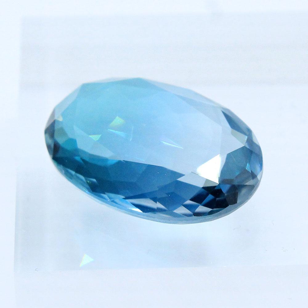 Crystal Oval Cabochons 30x20mm - Crystal Blue