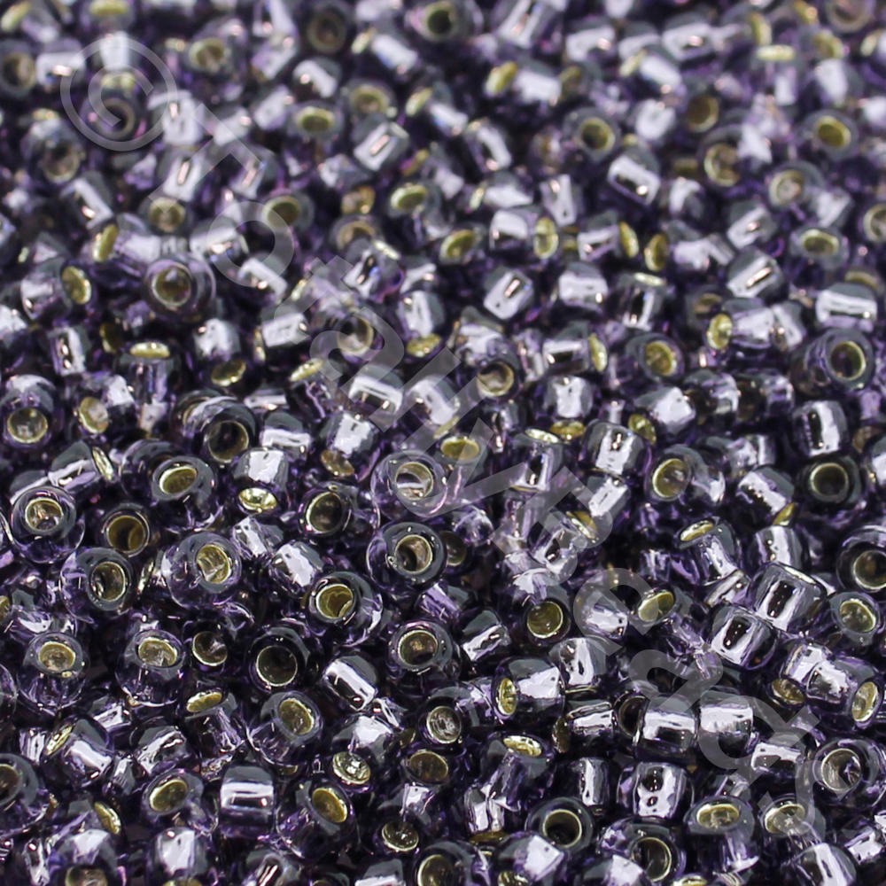 Toho Size 8 Seed Beads 10g - Silver Lined Tanzanite