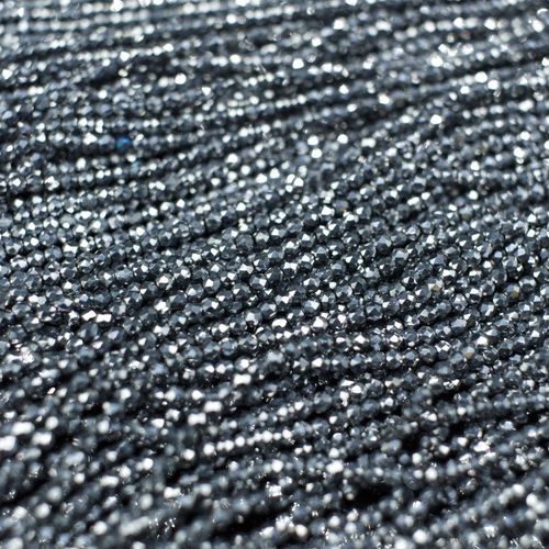 1.5mm crystal beads silver — plated finish, ideal for jewelry making and beadwork