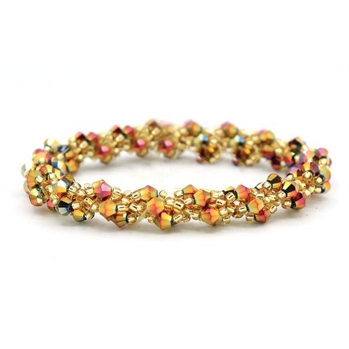 Seraphina Bracelet topaz bracelet making kit — DIY set with beads and instructions for creating handmade jewelry