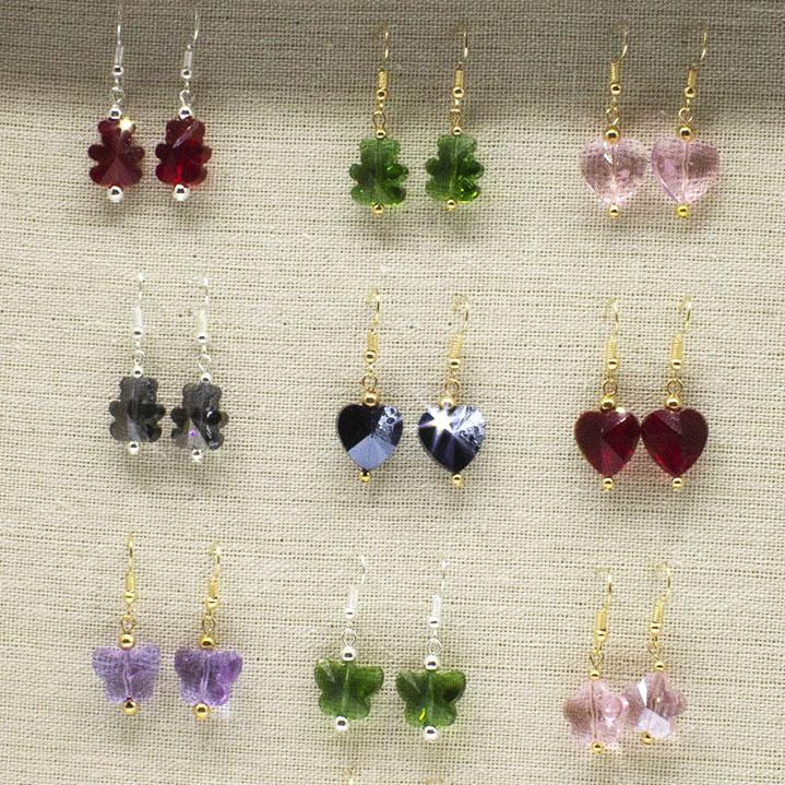 Variety of earrings outlet