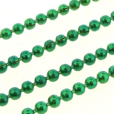 Ball Chain 1.5mm - Metallic Metallic Green - 1m