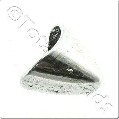 Antique Silver Bead Cap - 20x12 2pcs