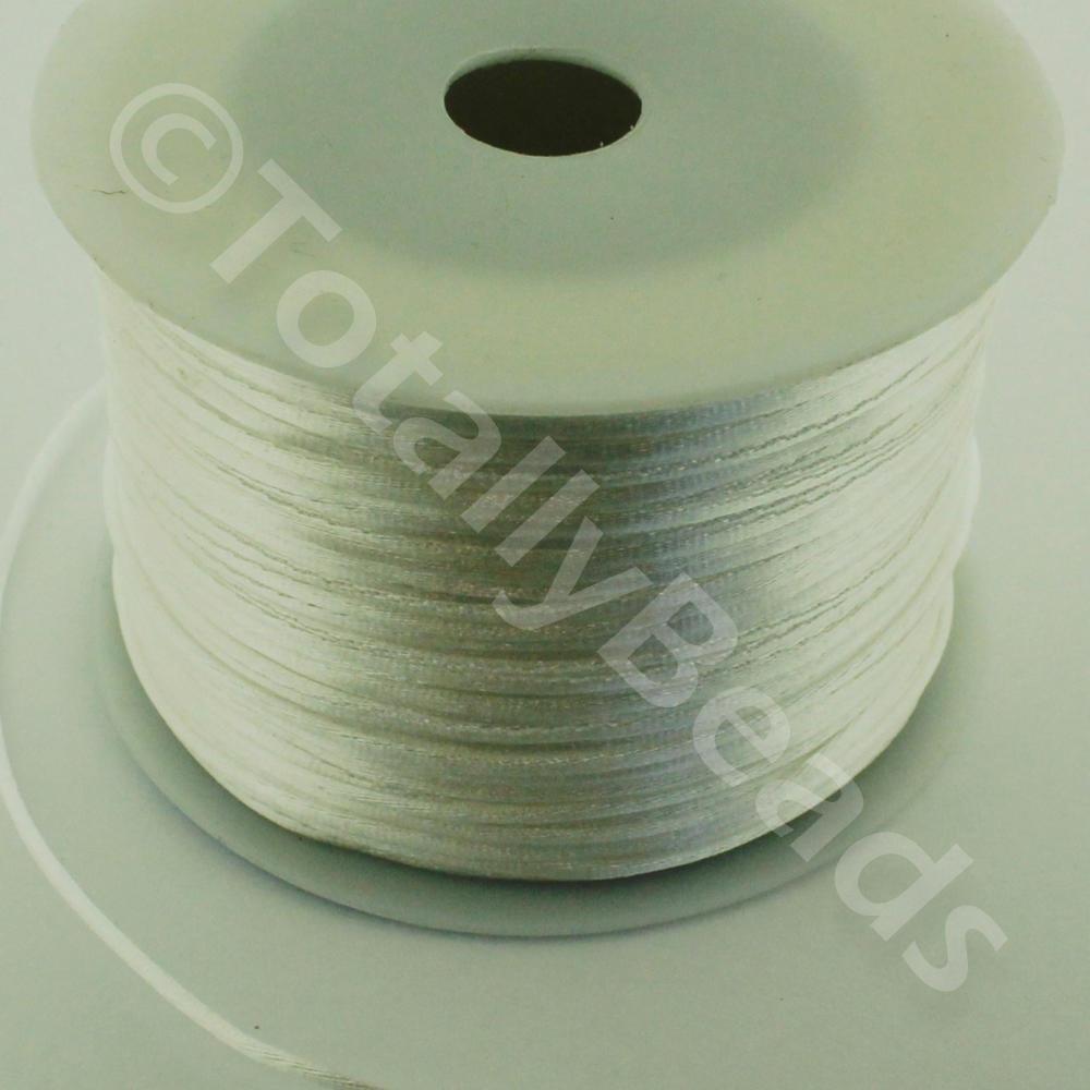 Rattail Silky Cord 1mm White - 70m