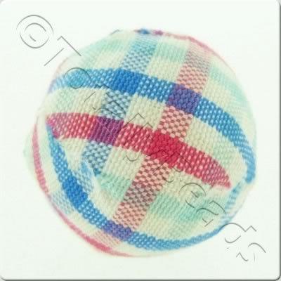 Chequered Cloth Bead 20mm - C11