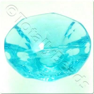 Crystal Button 20mm - Aqua