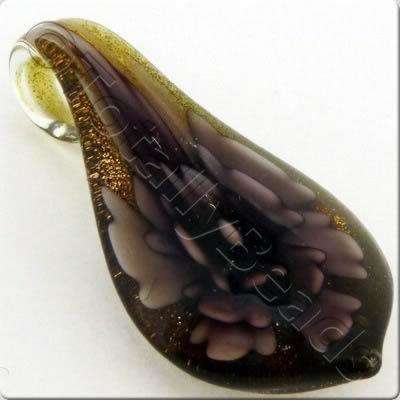 Lampwork Pendant - Drop 50mm - LPP25