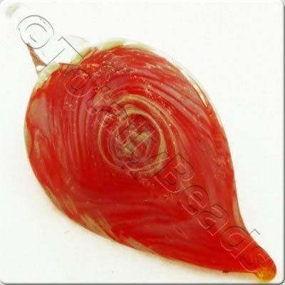 Lampwork Pendant - Shield 42mm - LPR14