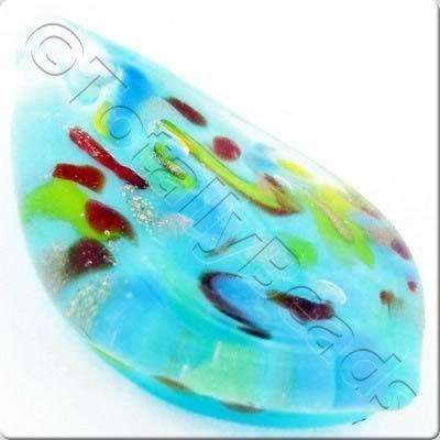 Lampwork Pendant - Drop 26mm - LPT25