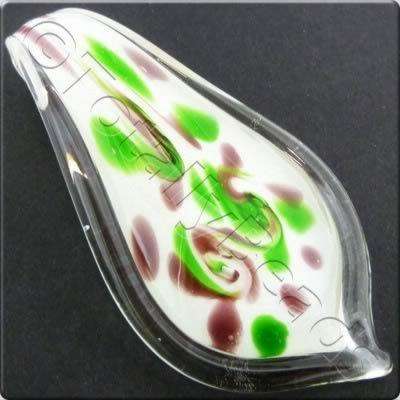 Lampwork Pendant - Drop 71mm - LPW01