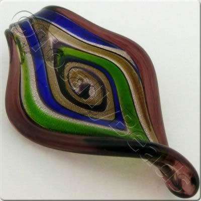 Lampwork Pendant - Shield 70mm - LPP12