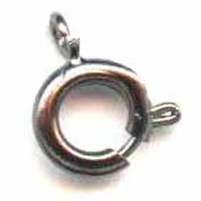 Bolt Ring 7mm - Black Plated - 20 pieces