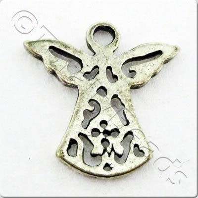 Tibetan Silver Charm - Angel 16mm