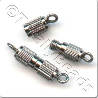 Screw Catch 15mm - Black Plated - 10 Pieces